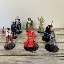 9 X Disney Lucas Films Star Wars The Last Jedi Figures 4 Inch Cake Toppers