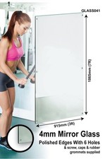 Large Mirror Glass With 4
