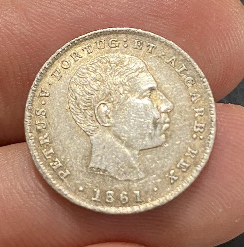 Portugal 1861 100 reis - portugal,, ar
