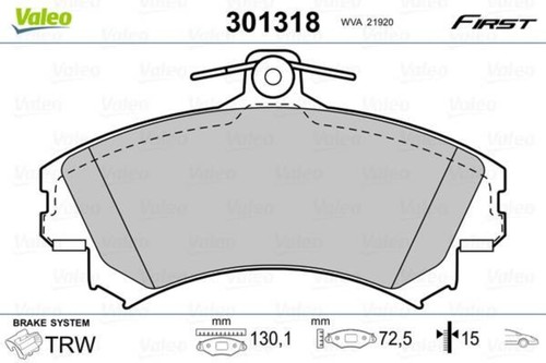 Valeo disc brake - brake, set