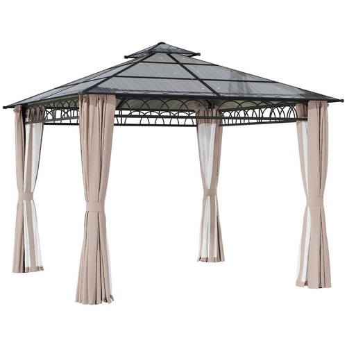 Gazebo polycarbonate hard - hard, top