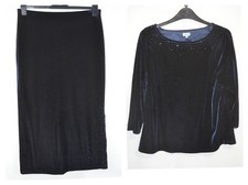 Anne Brooks Petite womens navy