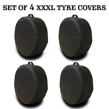 NEW SET OF 4 XXXL SPARE TYRE COVERS WHEEL COVER TYRE BAG FOR ANY CAR VAN 4X4