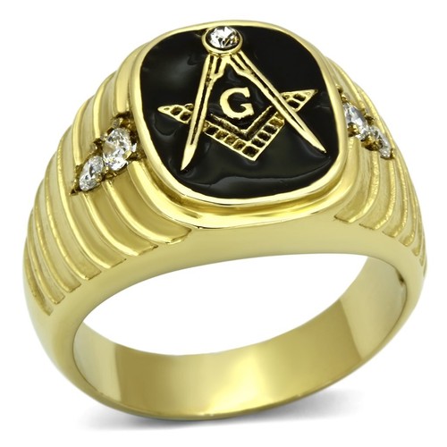 Masonic gold ring - , signet