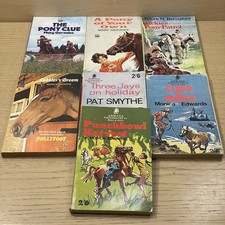 7 x Vintage Pony Books Monica Edwards, Mary Gervaise, Judith Berrisford etc