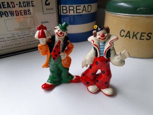 Vintage clown ornaments - 2,