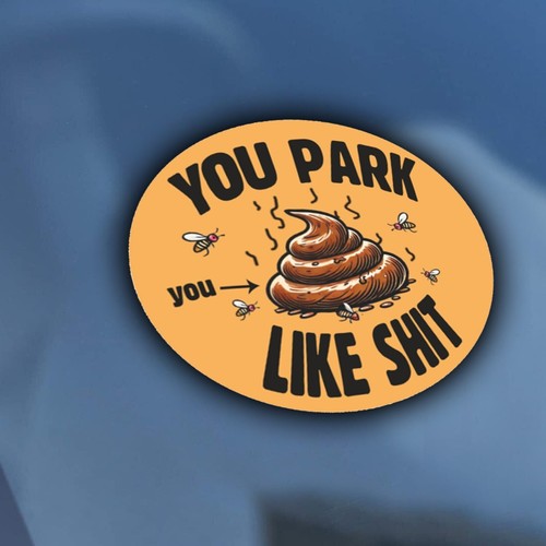 You park like - sh't, car