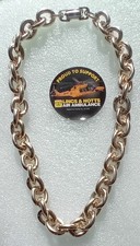 Vintage Retro Chunky Large Link Chain Collar Necklace,Gold Tone,16 inch Long