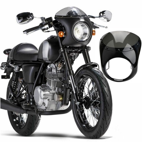 Black universal motorcycle - 7",