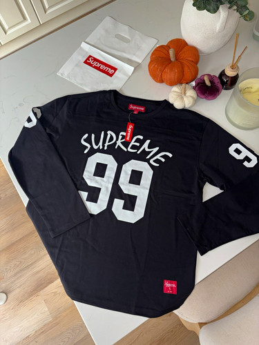 Supreme black long - sleeve, crew