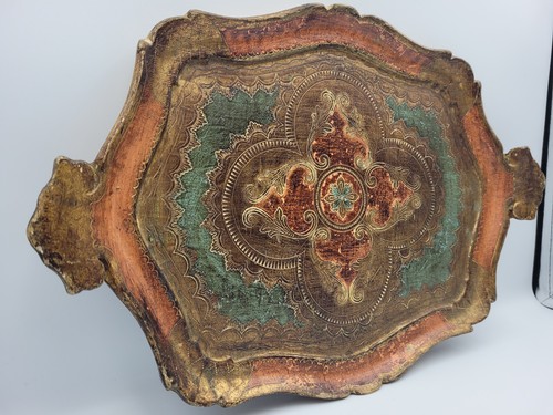 Italian florentine vanity tray - florentine,