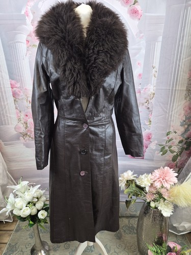 Vintage brown real leather - brown,