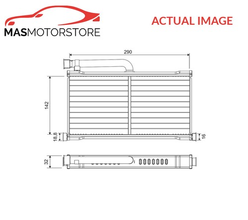 Heater radiator exchanger lhd - heater,