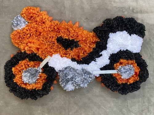 Motorbike artificial silk - motorbike,
