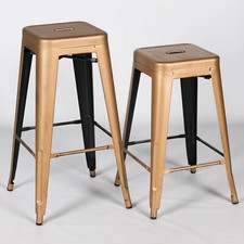 TOLIX INSPIRED METAL BAR STOOL