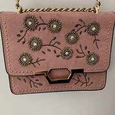 Beautifully Embellished Dusky Pink Top Shop Bag