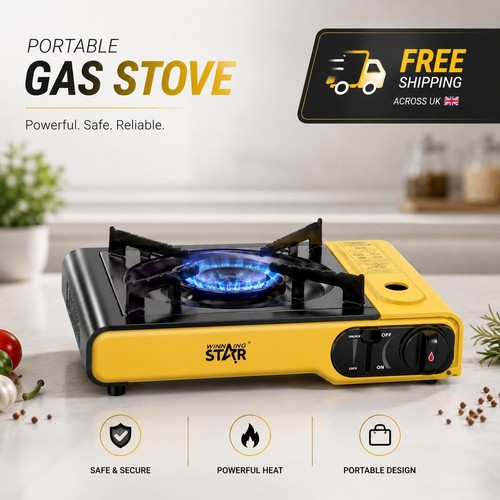 Portable camping gas - gas, stove