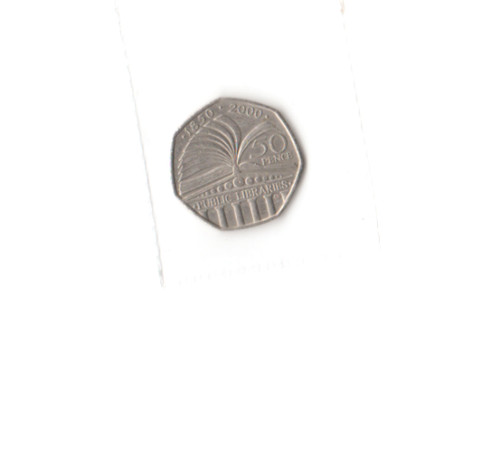 Public libraries 50p coin - public, |