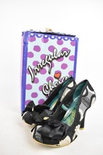 Irregular Choice Ladies' Shoes Ascot Floral Black Rounded Toe Boxed UK Size 5