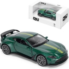 Official Aston Martin V12 Vantage 1:43 Scale Die-Cast Model Car in Racing Green