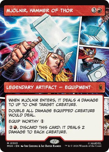Mtg foil mjolnir hammer - mtg, of
