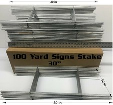 500 Metal Stakes 30 inch Double H-Frame 10x30 inch 9gauges galvanized wire