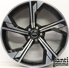 4 Rims In Alloy Audi RS4 9 X 20" Original 8W0601025DT Black Diamond Cut