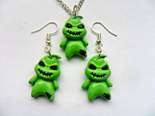 Nightmare Before Christmas Oogie Boogie Resin  Earrings and or  Necklace