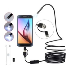 USB Type C Endoscope Borescope Snake Inspection Camera 3 in 1 Phone Android 1.5M