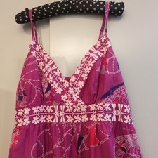 Papaya Size 8 Long Maxi Dress Butterfly Floral Detail Elasticated Back