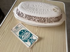 Romertopf for fish. German clay cooking pot