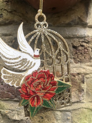 Christmas decoration dove - on, a