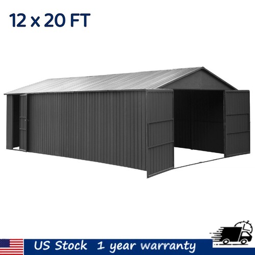12x20 outdoor metal garage - outdoor,