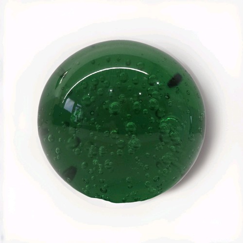 Vintage green bubble glass - vintage,
