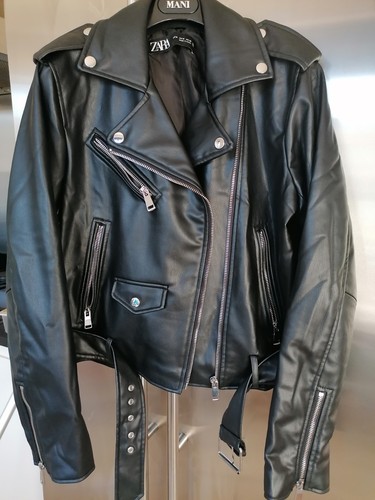 Zara black faux leather - black,