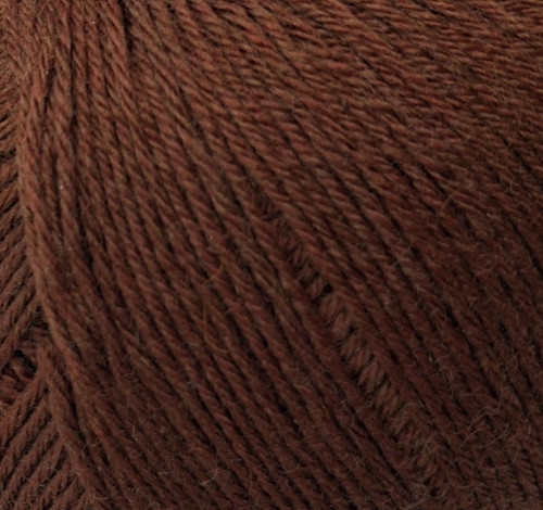 50g brown sock wool ball - brown,