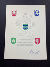 Cunard RMS Queen Mary - Menu 1953