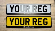 2x Mercedes Benz Number Plate
