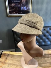 Hanna Hats Of Donegal Brown Tweed Hat Size S Small