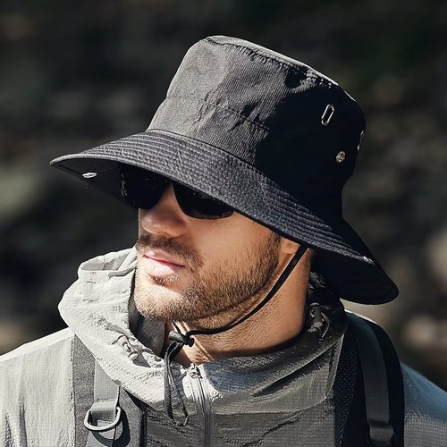 Mens wide brim bucket hat - mens,