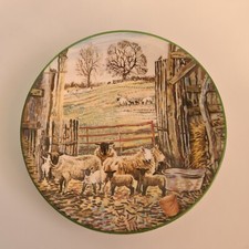 Royal Kendal Sheep Mini Plate “A Year in The Country: March” Alex Williams 1992