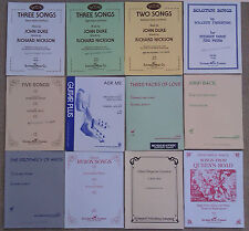SHEET MUSIC & BOOKLETS FOR THE VOICE & PIANO, BARITONE, HIGH , MEDIUM, SOPRANO 