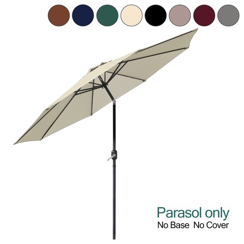 Round led garden parasol - round,