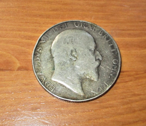 1909 half crown - half, edward