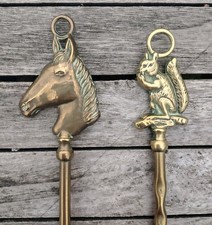 Vintage Brass Toasting Fork &