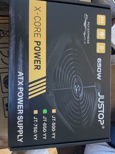 Justop 650w atx power - 650w,
