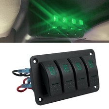 12V 4 Gang Green LED Light