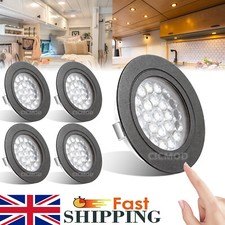 12V Interior LED Spot Lights Campervan Boat Downlight Touch sensitive on off Dim