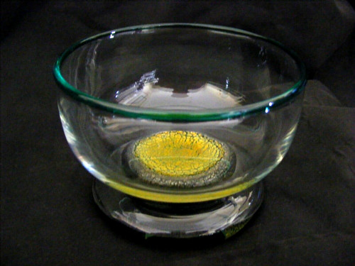 Small studio art glass bowl - small, /