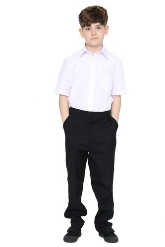 Boys white plus fit - fit, short